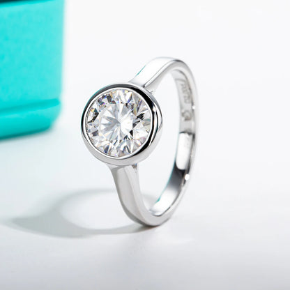 Anel Ponto de Luz Moissanite